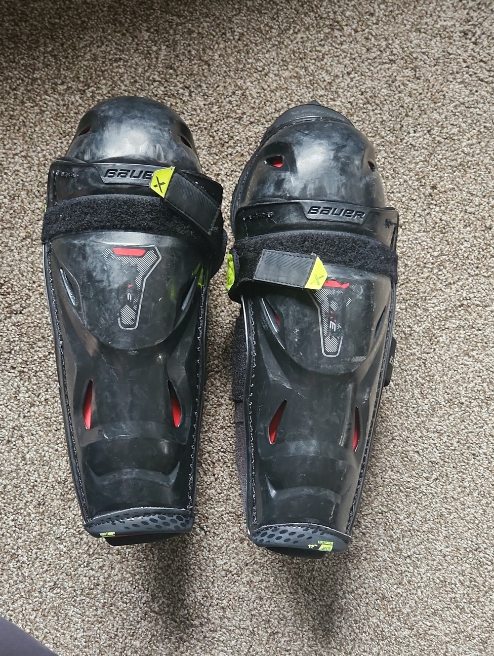 Bauer VAPOR 3X JUNIOR 12 "  HOCKEY SHIN GUARDS